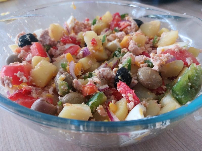Cliquez pour zoomer ! Salade de pommes de terre au thon Thermomix par aurore_503