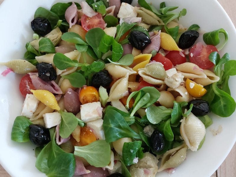 Cliquez pour zoomer ! Salade de pâtes à la grecque Thermomix par aurore_503