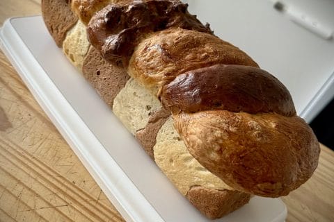 Cliquez pour zoomer ! Brioche marbrée Thermomix par Syl 1604