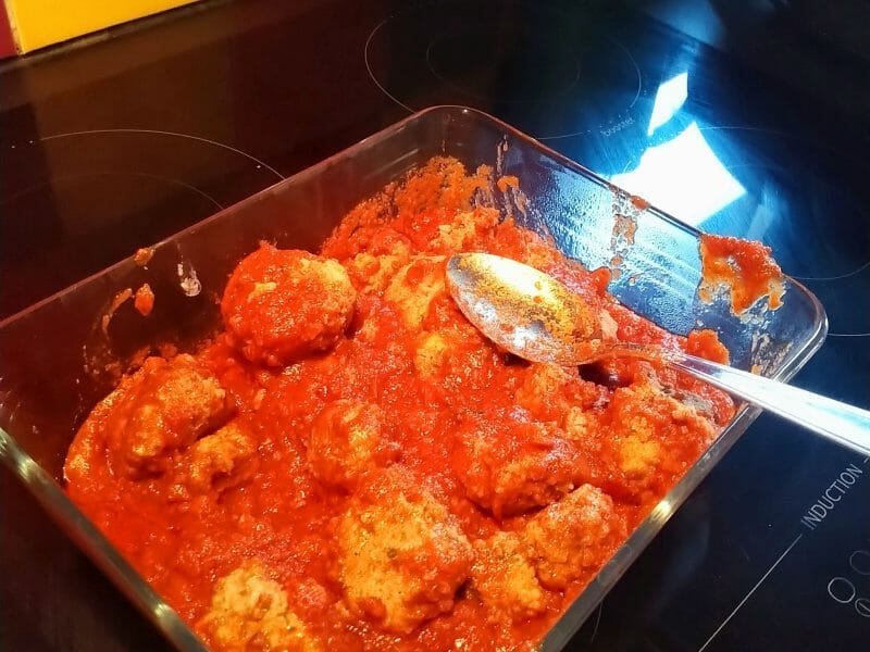 Cliquez pour zoomer ! Boulettes de viandes à la sauce tomate Thermomix par Marjojade