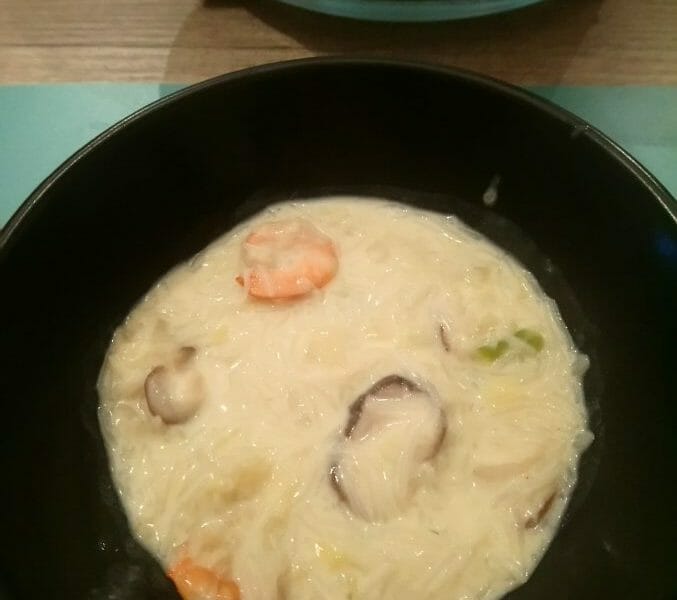 Cliquez pour zoomer ! Soupe thaï crevettes et lait de coco Thermomix par Marjojade