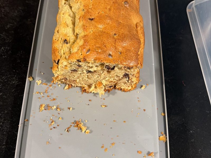 Cliquez pour zoomer ! Cake banane et pépites de chocolat Thermomix par julie2013