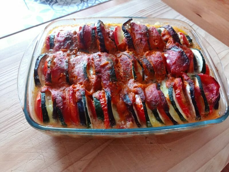 Cliquez pour zoomer ! Tian de légumes et mozzarella Thermomix par Auré LuMaï