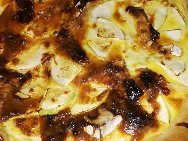 Cliquez pour zoomer ! Tarte courgettes, chèvre et pignons de pin Thermomix par SAER