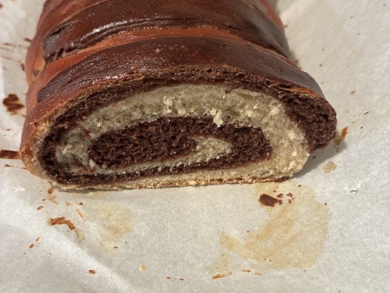 Cliquez pour zoomer ! Brioche marbrée Thermomix par LesdelicesdeKarine