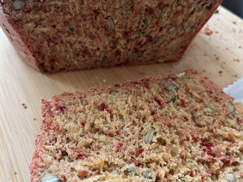 Cliquez pour zoomer ! Pain à la betterave Thermomix par LesdelicesdeKarine