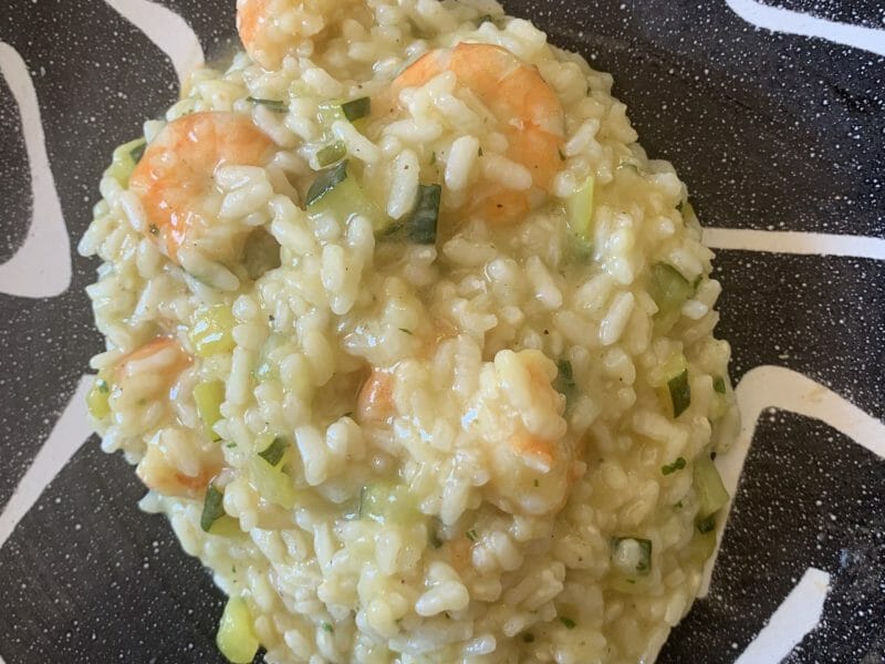 Cliquez pour zoomer ! Risotto courgettes et crevettes Thermomix par aurelie_1443