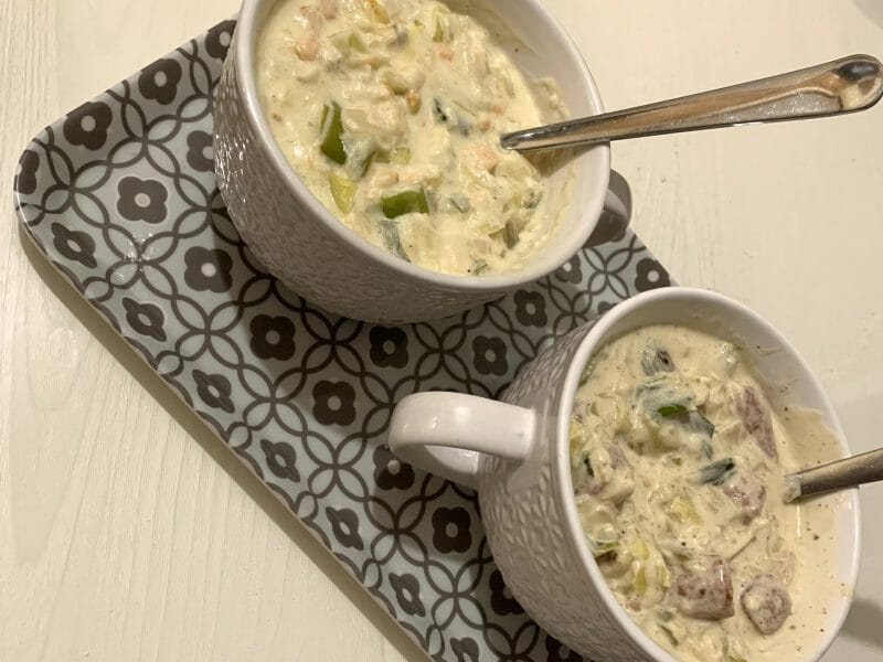 Cliquez pour zoomer ! Spaghettis au saumon fumé Thermomix par ThermoLys