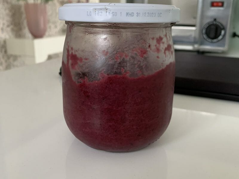 Compote pommes myrtilles au Thermomix Cookomix