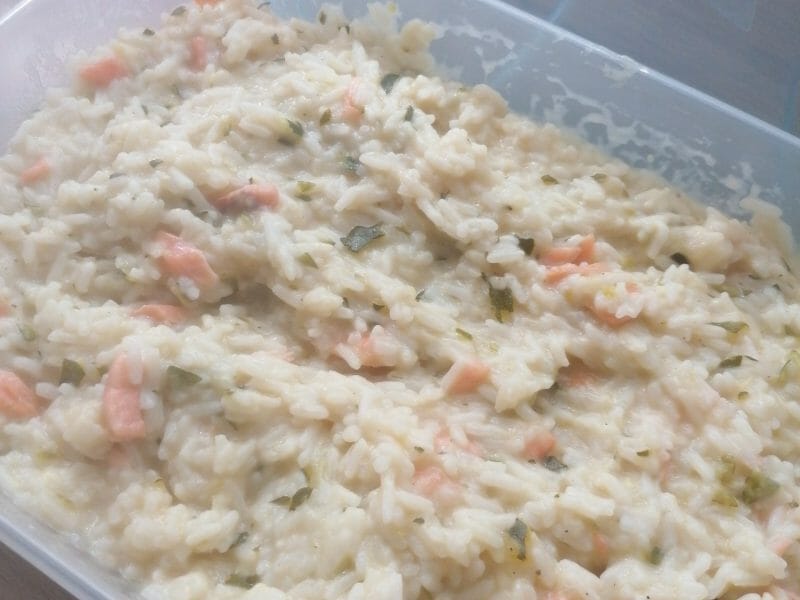 Cliquez pour zoomer ! Risotto courgettes saumon Thermomix par stephanie_1323