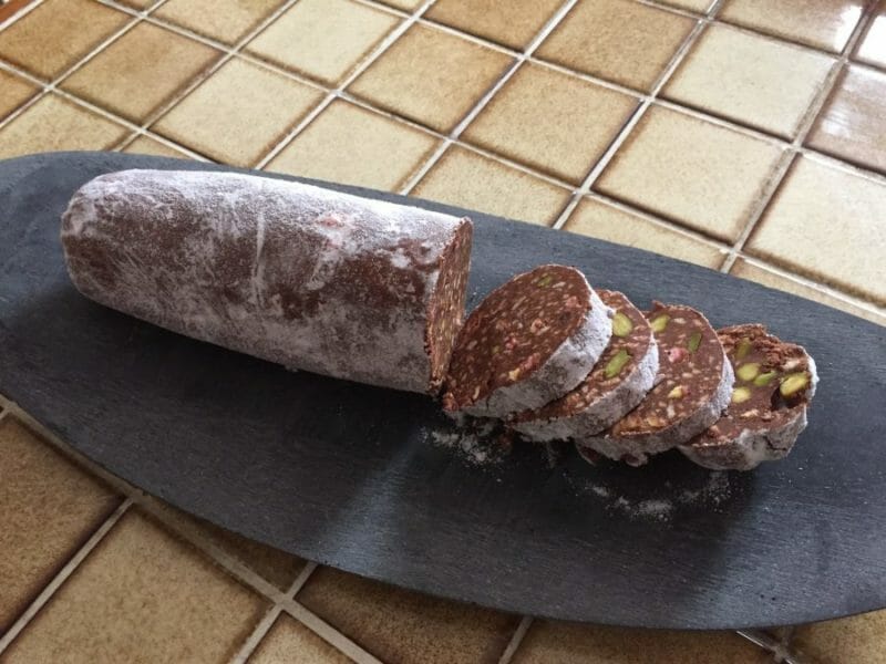 Cliquez pour zoomer ! Saucisson au chocolat Thermomix par Stryliziaa