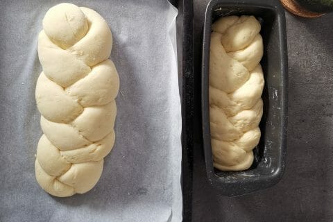 Cliquez pour zoomer ! Brioche tressée à la mie filante au Thermomix