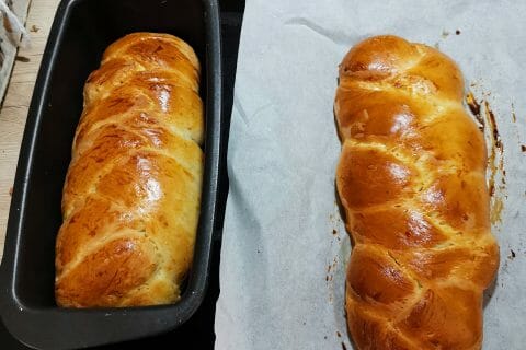 Cliquez pour zoomer ! Brioche tressée à la mie filante au Thermomix