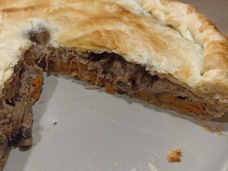 Cliquez pour zoomer ! Tourte aux cuisses de canard confites et champignons Thermomix par alison_133