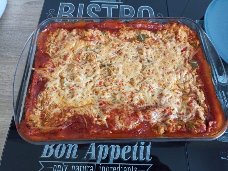 Cliquez pour zoomer ! Lasagnes au poulet et poivrons Thermomix par alison_133