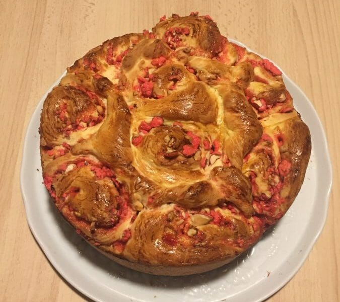 Cliquez pour zoomer ! Brioche aux pralines roses Thermomix par Delphilou