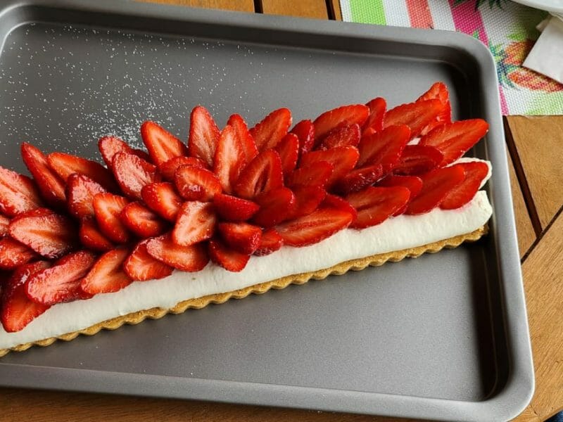 Cliquez pour zoomer ! Tarte aux fraises sans cuisson Thermomix par red74