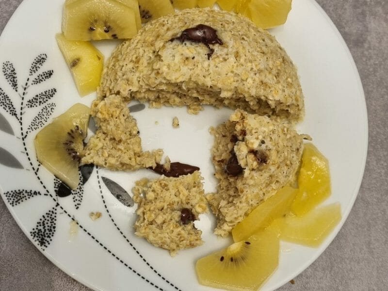 Cliquez pour zoomer ! Bowl cake banane et pépites de chocolat Thermomix par ptitchou83