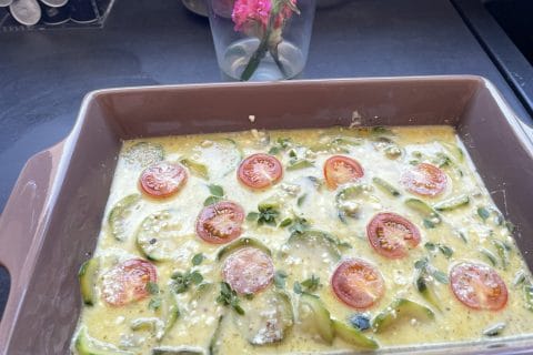 Cliquez pour zoomer ! Clafoutis courgettes et feta Thermomix par Julie.T