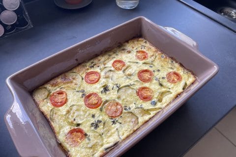 Cliquez pour zoomer ! Clafoutis courgettes et feta Thermomix par Julie.T