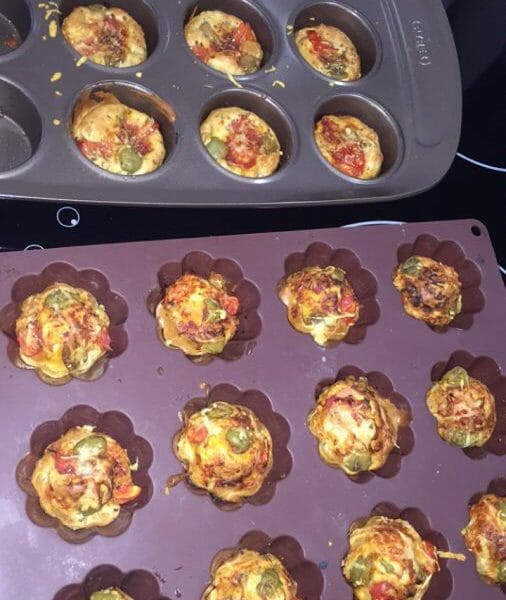 Cliquez pour zoomer ! Muffins salés façon pizza Thermomix par Julie.T