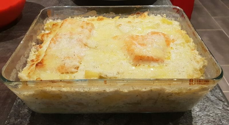 Cliquez pour zoomer ! Gratin aux deux saumons Thermomix par Coudice
