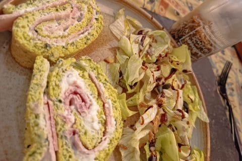 Cliquez pour zoomer ! Roulé aux courgettes et au saumon fumé Thermomix par MaelDrey