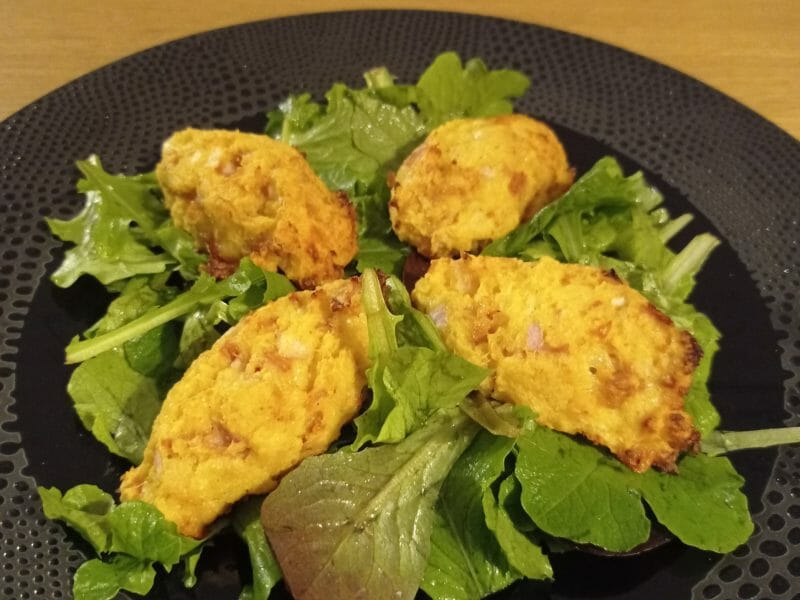 Cliquez pour zoomer ! Croquettes de chou-fleur au jambon cru Thermomix par lulupette