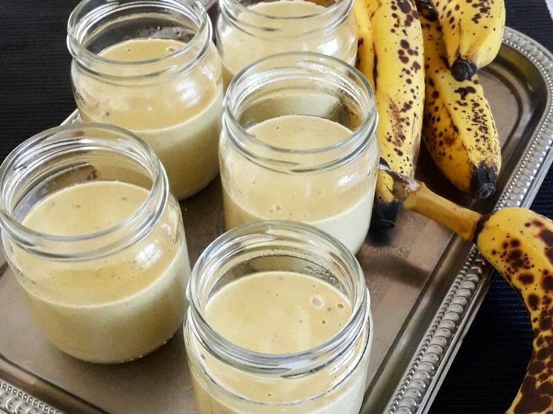 Cliquez pour zoomer ! Crème dessert à la banane Thermomix par Anneflolo