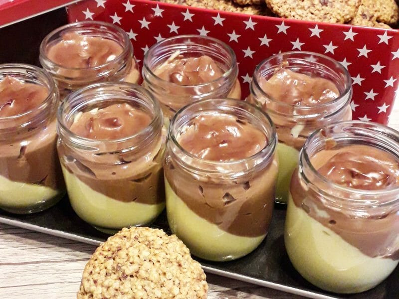 Cliquez pour zoomer ! Crème dessert au deux saveurs Thermomix par Anneflolo