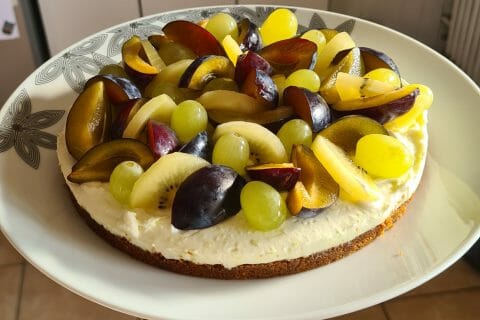 Cliquez pour zoomer ! Tarte aux fraises sans cuisson Thermomix par Mamakookai