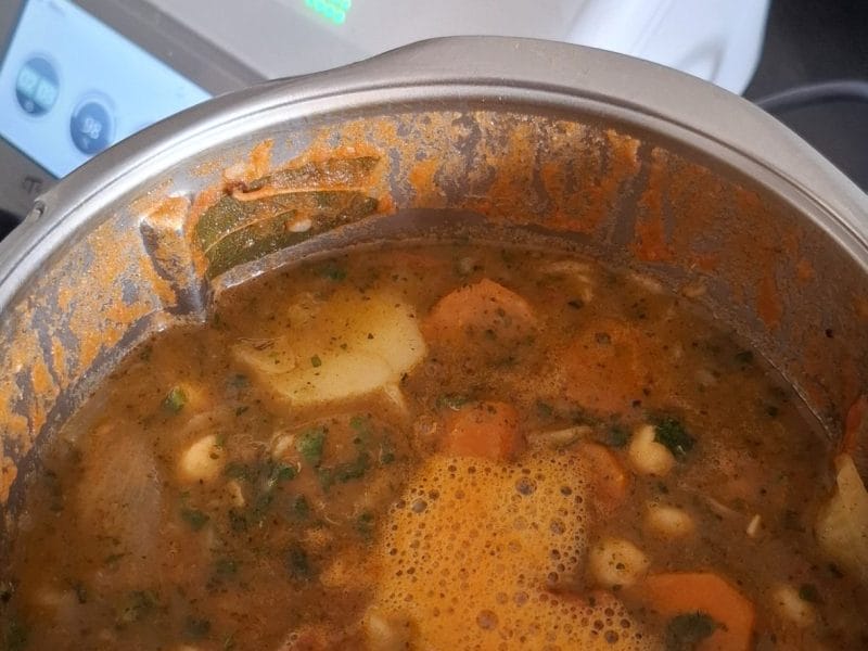 Cliquez pour zoomer ! Ragoût de pois chiches au chorizo et épinards Thermomix par Rose40
