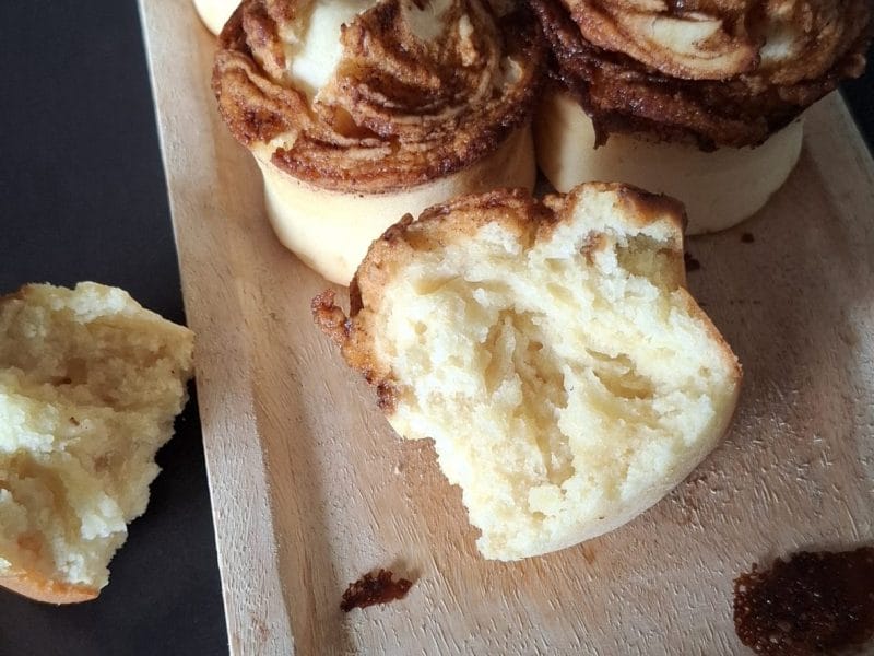 Cliquez pour zoomer ! Gâteau brioché façon cinnamon rolls Thermomix par Rose40