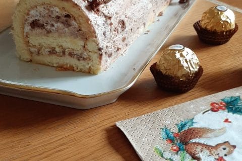 Cliquez pour zoomer ! Bûche Ferrero Rocher Thermomix par Rose40