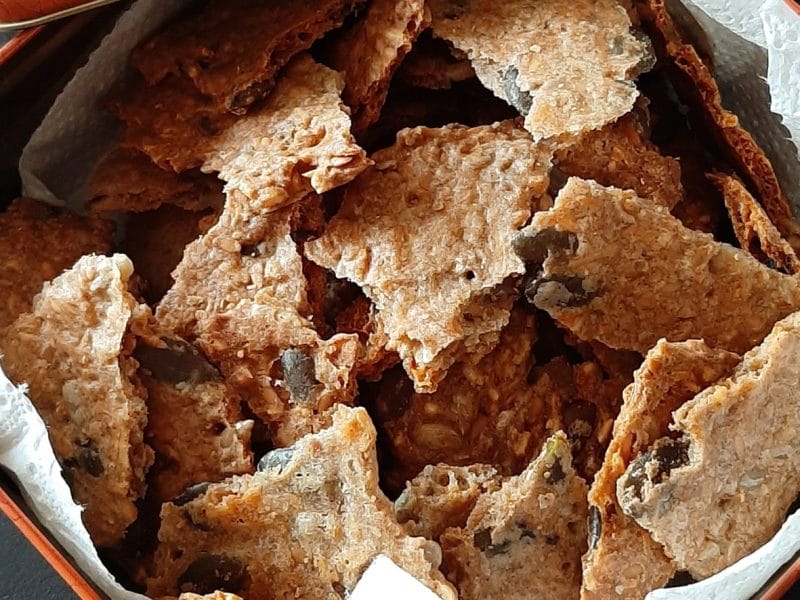 Cliquez pour zoomer ! Crackers salés à l’emmental et aux graines Thermomix par Rose40