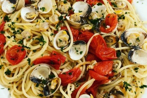 Cliquez pour zoomer ! Spaghettis aux palourdes Thermomix par line