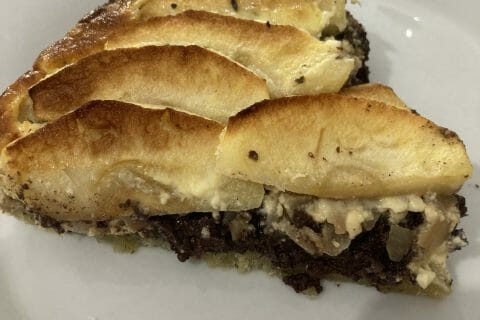 Cliquez pour zoomer ! Tarte au boudin noir et aux pommes Thermomix par line