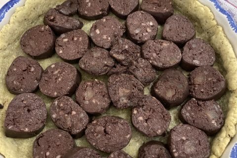 Cliquez pour zoomer ! Tarte au boudin noir et aux pommes Thermomix par line