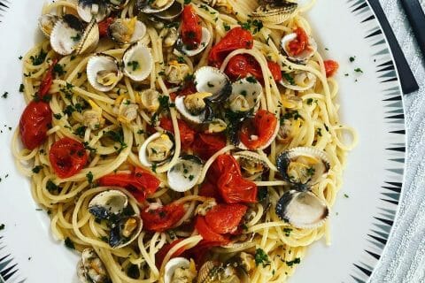 Cliquez pour zoomer ! Spaghettis aux palourdes Thermomix par line