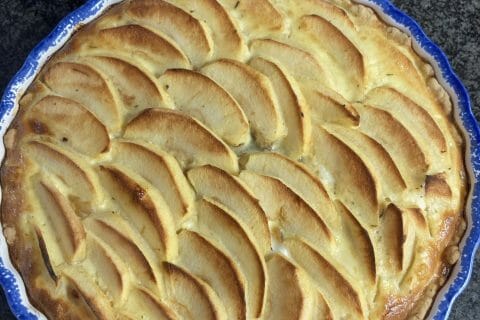 Cliquez pour zoomer ! Tarte au boudin noir et aux pommes Thermomix par line