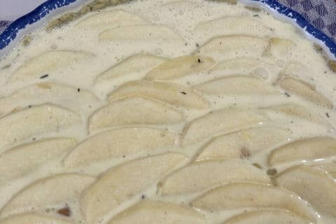 Cliquez pour zoomer ! Tarte au boudin noir et aux pommes Thermomix par line