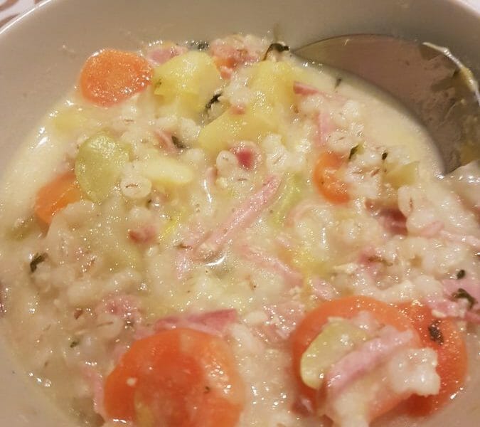 Cliquez pour zoomer ! Soupe à l’orge Thermomix par Yolande57