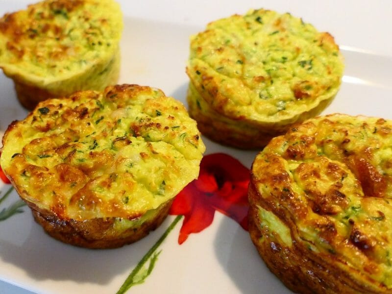 Cliquez pour zoomer ! Mini frittatas à la courgette et chèvre Thermomix par sandrinevachon