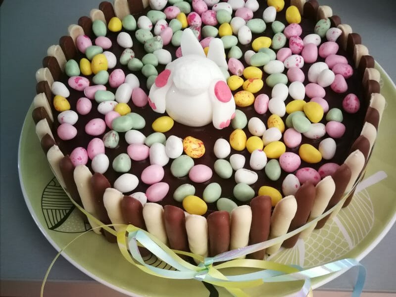 Cliquez pour zoomer ! Gâteau lapin de Pâques Thermomix par maudelageB