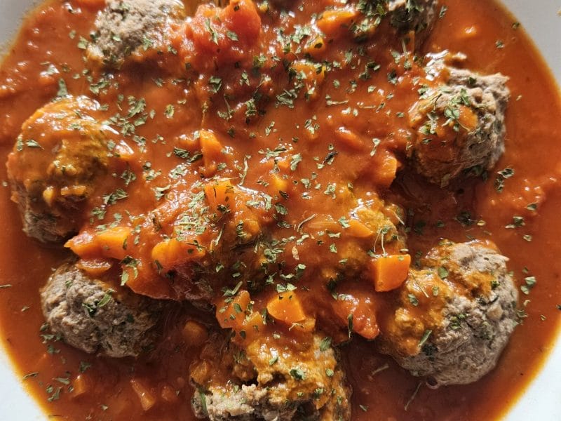 Cliquez pour zoomer ! Boulettes de viande à la sauce tomate Thermomix par sbinelou
