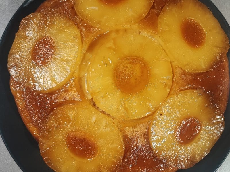Cliquez pour zoomer ! Gâteau renversé à l’ananas Thermomix par lauralylou