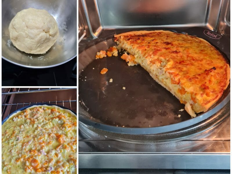 Cliquez pour zoomer ! Tarte courgettes et carottes Thermomix par johannaco