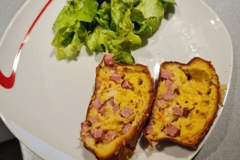 Cliquez pour zoomer ! Cake salé jambon fromage et olives Thermomix par johannaco