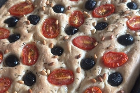 Cliquez pour zoomer ! Focaccia aux oignons Thermomix par WKSD