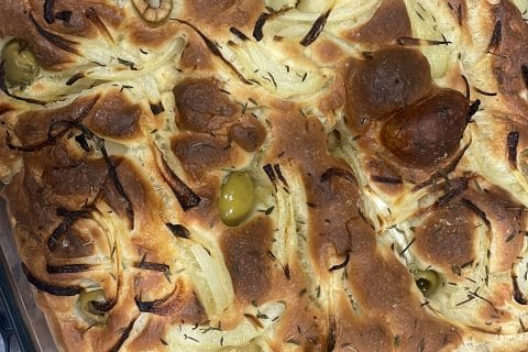 Cliquez pour zoomer ! Focaccia aux oignons Thermomix par WKSD